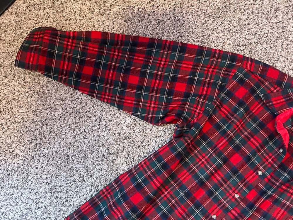 Pendleton Prince Charles Edward Stewart Tartan Plaid Shirt Size XL Red - Picture 5 of 12